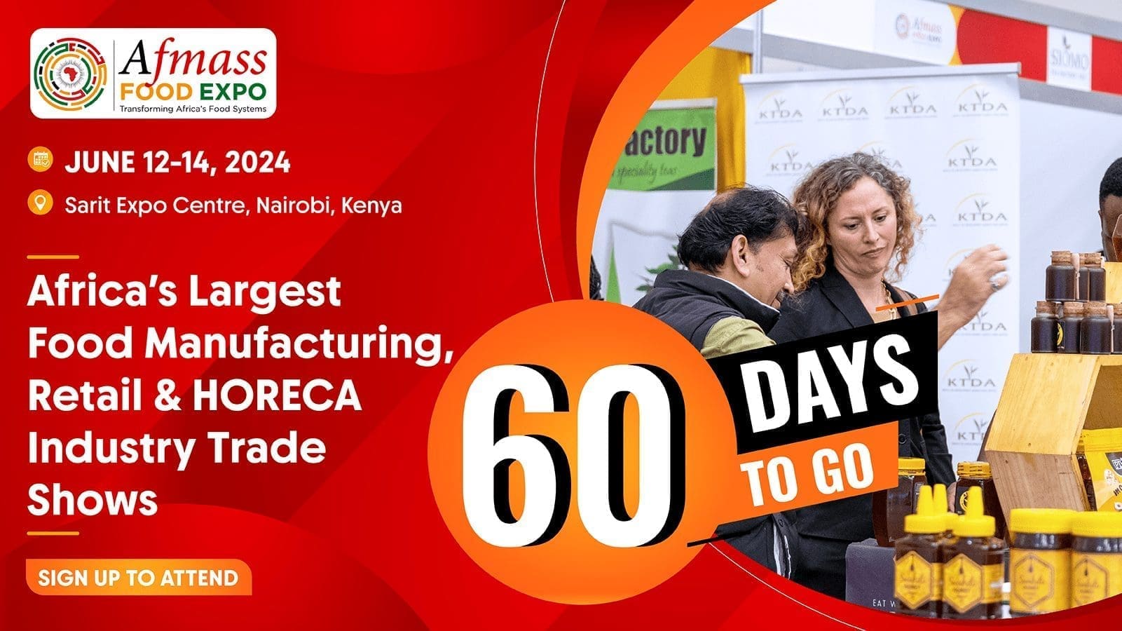 Thumbnail for 60 days to go to AFMASS Food Expo Eastern Africa – Mark your calendars!!